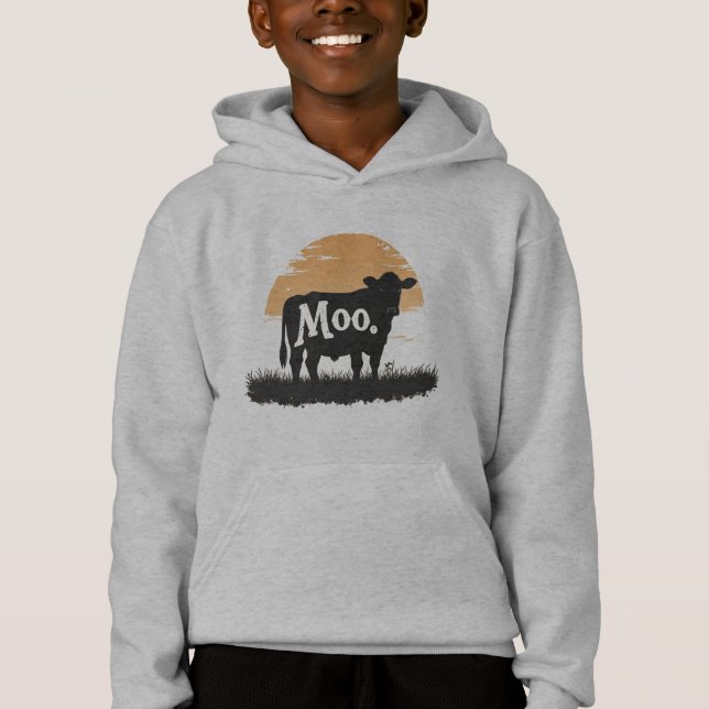 Say Moo — Cute Cow Silhouette (Devant)