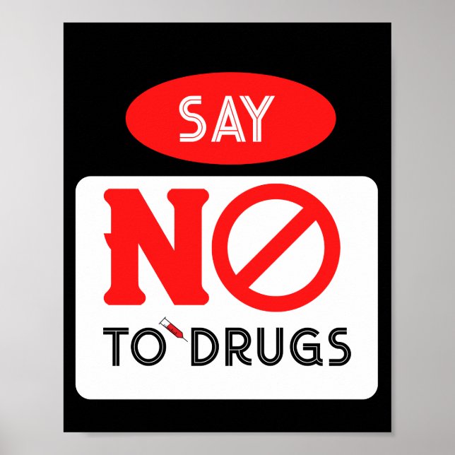 Say no to drugs poster (Devant)