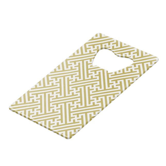 Sayagata motif, japonais, or et blanc (Devant Angle)