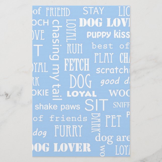 Saying Amoureux des chiens bleu (Devant)