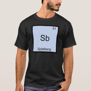Sb - Spielberg T-shirt Symbole d'Élément de Chimie