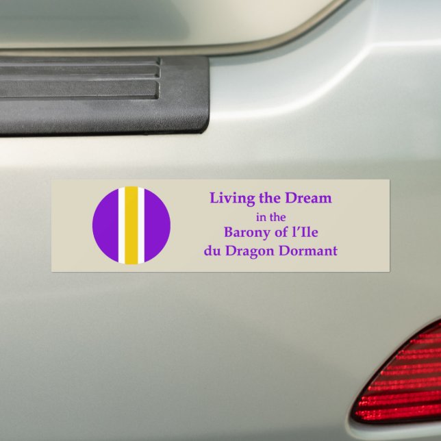 SCA l’Ile du Dragon Dormant Bumper Sticker (En voiture)