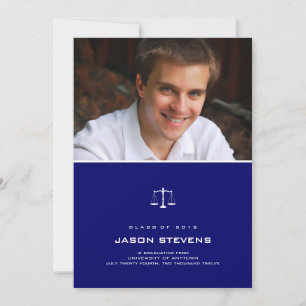 Scales Droit en Encre Graduation Invitation