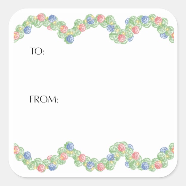 Scallop Shell Gift Sticker (Devant)