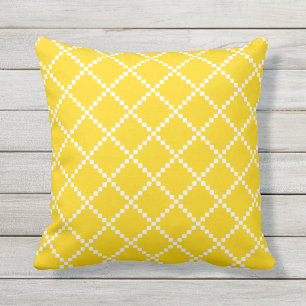 Scandinave extérieur jaune Patte de coussins de