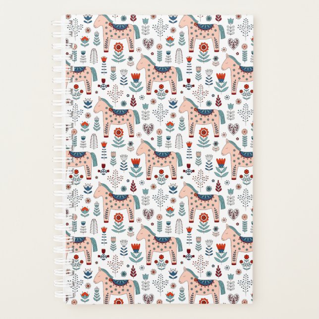 Scandinave Horse Folk Art Motif (Devant)