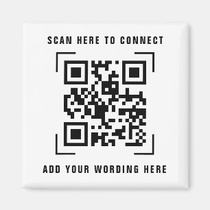 Scanner le code QR Aimant promotionnel de logo d