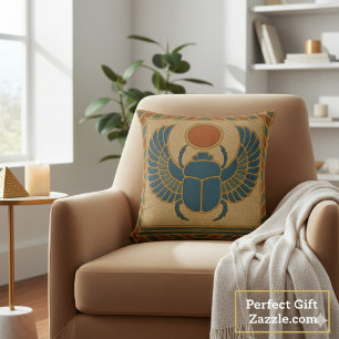 Scarab Sacré Coussin d'or protecteur