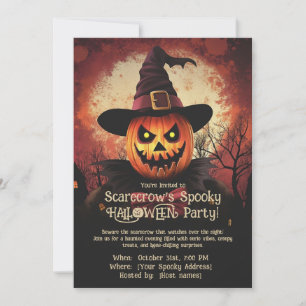 Scarecrow's Éffrayant HALLOWEEN Party ! Invitation