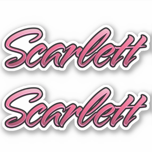 Scarlett faded pink Autocollants (Devant)