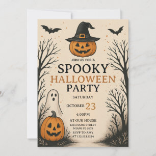 Scary Fun Éffrayant Halloween Fête Invitation