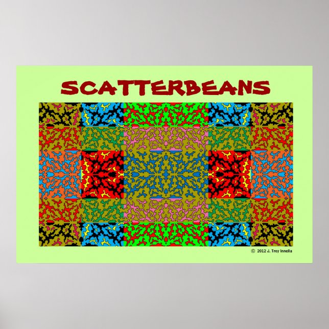 Scatterbeans Multi Color Collage Poster (Devant)