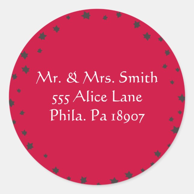 Sceau autocollant de l'étoile juive REPY (Devant)