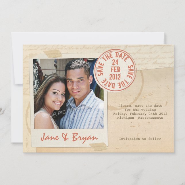 Sceau d'amour - Enregistrer la carte de date (Devant)
