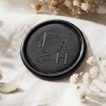 Monogramme de mariage minimal de luxe Initiales de
