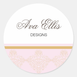 Sceau de Étiquette de adresse/marchandise rose per