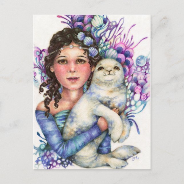 Sceau de l'amitié - Carte postale Whimsical Ocean (Devant)