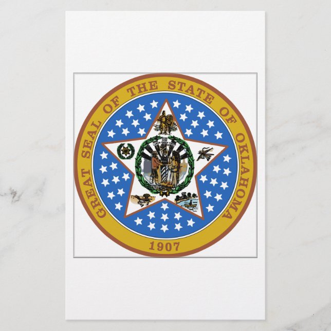 Sceau d'État de l'Oklahoma (Devant)