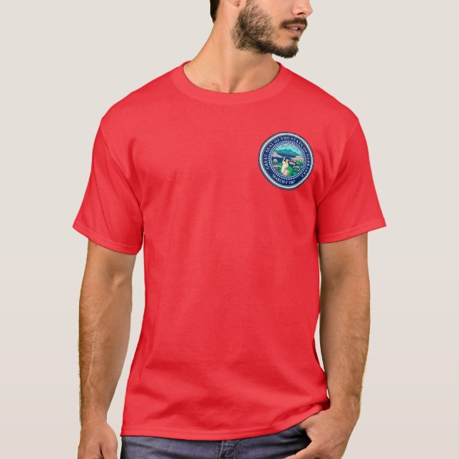 Sceau d'État du T-shirt Nebraska (Devant)
