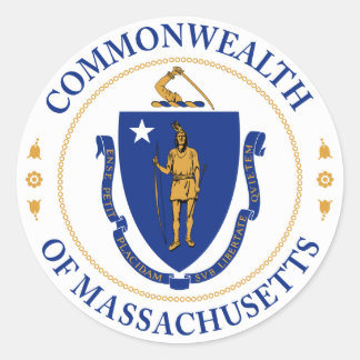 Sceau du Commonwealth du Massachusetts Sticker