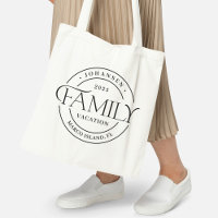 Sceau élégant Famille Réunion ou Sac fourre-tout d