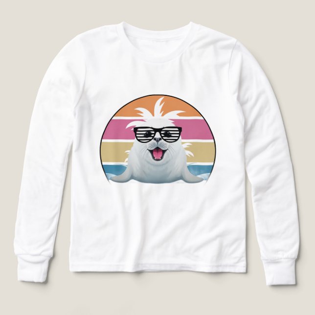 Sceau Lunettes de soleil amusant (Motif recto)