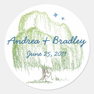 Sceau Mariage de Willow Tree ou Stickers de Favori