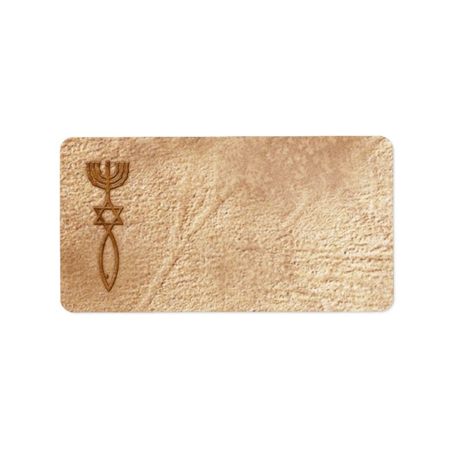 Sceau messianique vieilli - Étiquette de adresse v (Devant)