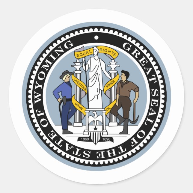 Sceau Wyomingite, Sceau de Sticker Wyoming (Devant)