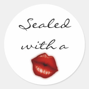 Scellé avec des autocollants de baiser