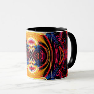 'Scellé avec un baiser' Neon Psychedelic Mug