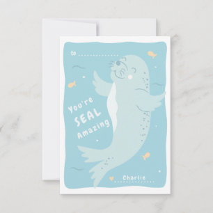 Sceller la carte Valentine de la classe Extraordin