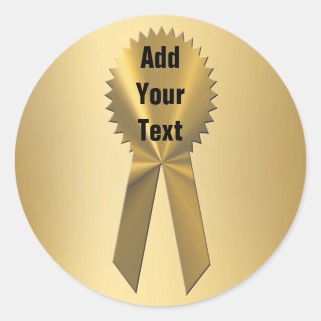 Scellés Et Stickers À Ruban Double Or (Devant)