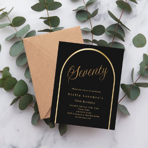 Scénario d'arc en or noir 70e anniversaire invitat