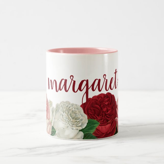 Scénario moderne et chic de Mug de café floral (Centre)