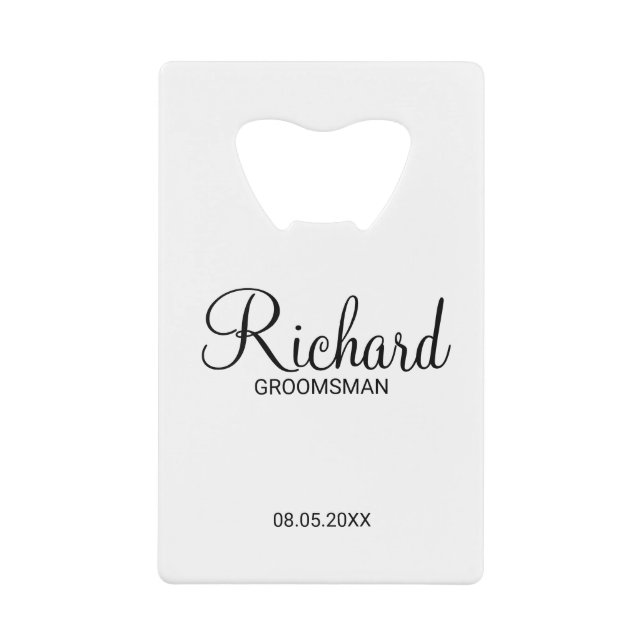 Scénario moderne - Groomsman personnalisé (Devant)