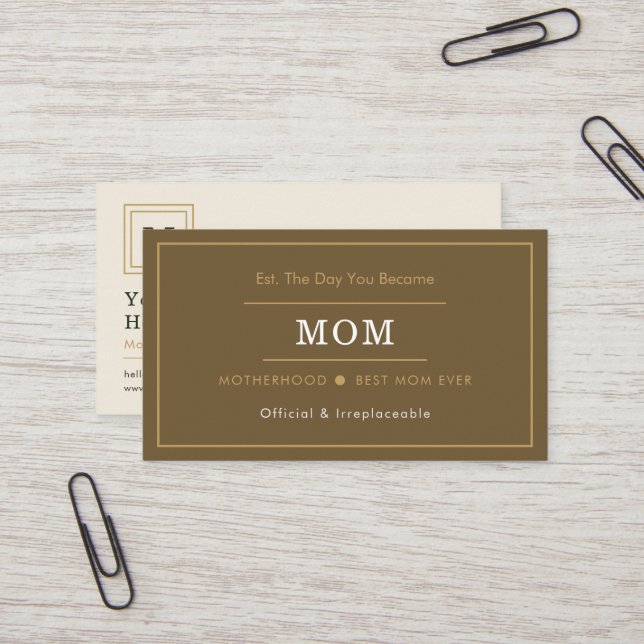 Scénario Moderne Invitation Drôle | meilleure mama (Devant/Arrière en situation)