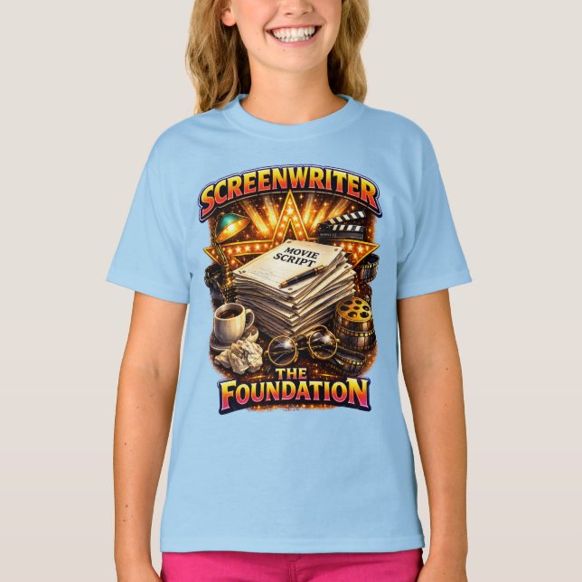 Scénariste - Le T-Shirt foncé pour filles de la Fo (Devant)
