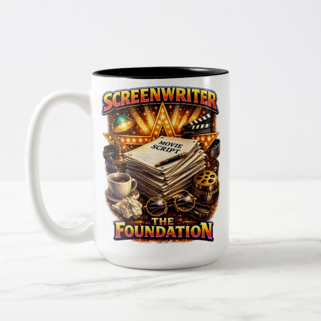 Scénariste - Mug Deux Tons de La Fondation (Gauche)