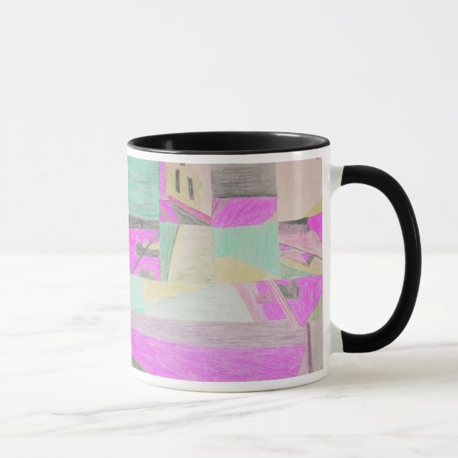 Scène brouillée -- mug magenta (Droite)