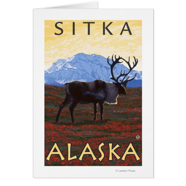Scène Caribou - Sitka, Alaska (Devant)