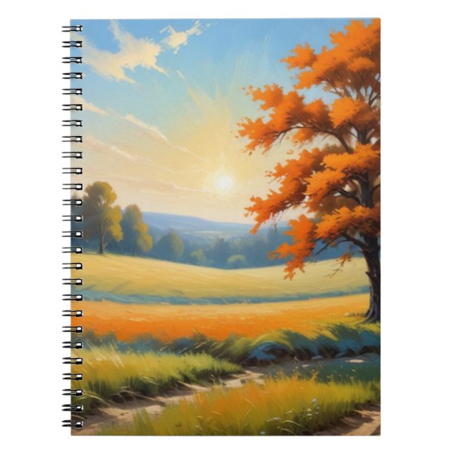 Scène d'automne Carnet spirale (Devant)