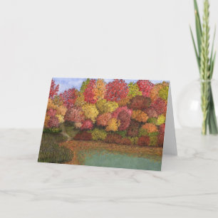 Scène d'automne de carte
