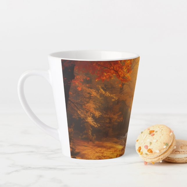 Scène d'automne Latte Mug (En situation)
