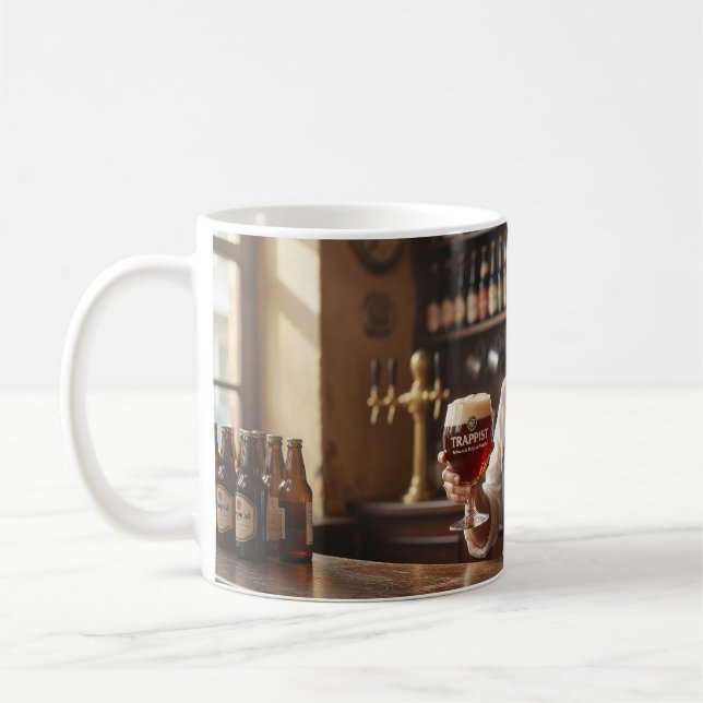 Scène de barman de taverne belge chaleureuse Mug (Gauche)