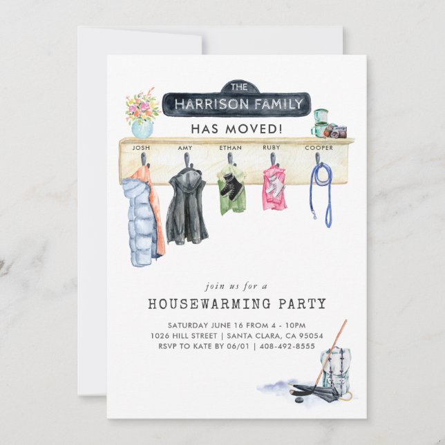 Scène de buanderie | Invitation à une fête de pend (Devant)
