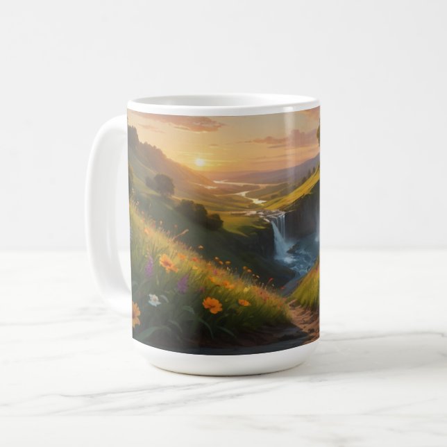 Scène de cascade de Mug (Devant gauche)