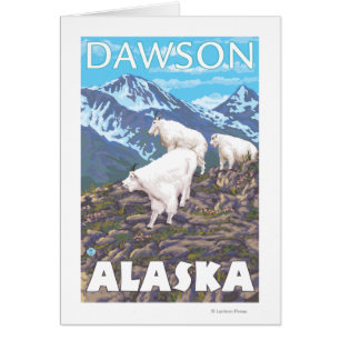 Scène de chèvres de montagne - Dawson, Alaska