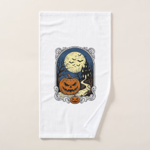 Scène de citrouille hantée Art vectoriel Halloween