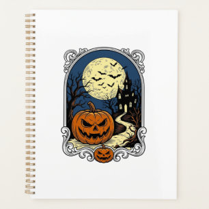 Scène de citrouille hantée Art vectoriel Halloween